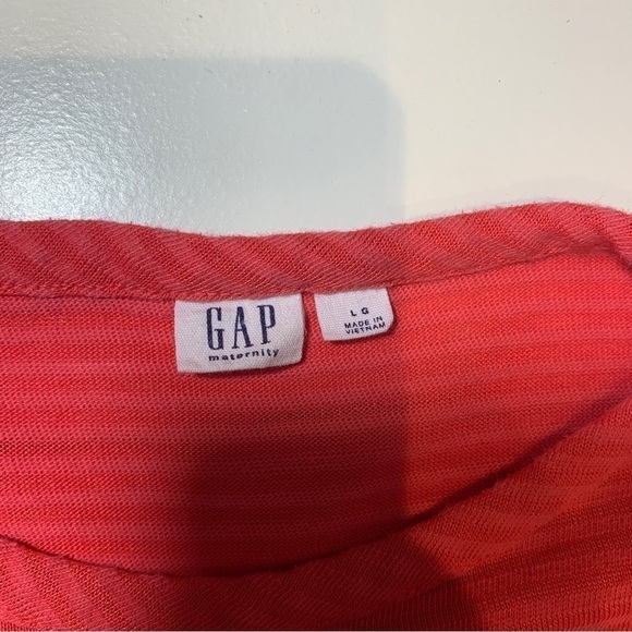 GAP Pink Red Maternity T Shirt Dress With Zippers Breastfeeding Large - Picture 3 of 5